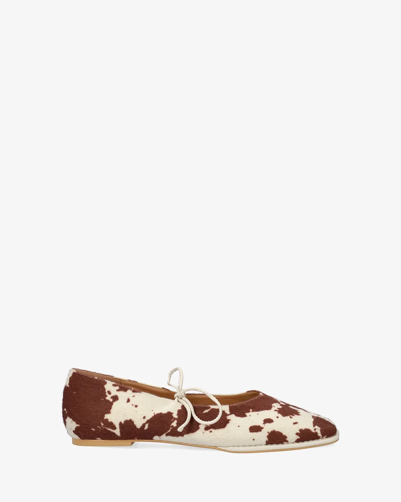 Bailarina plana con animal print